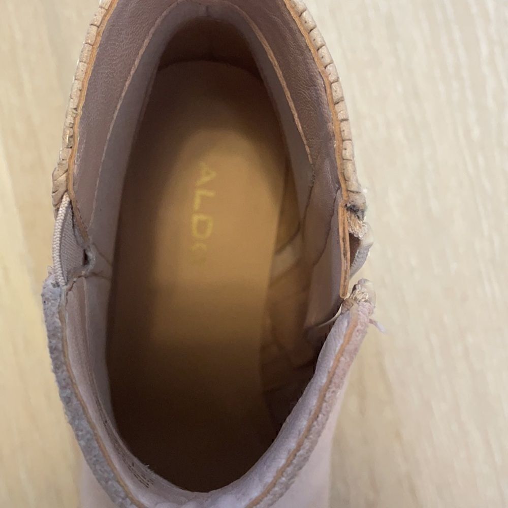 Aldo Pink Suede Booties - Size 6.5 - Picture 9 of 10